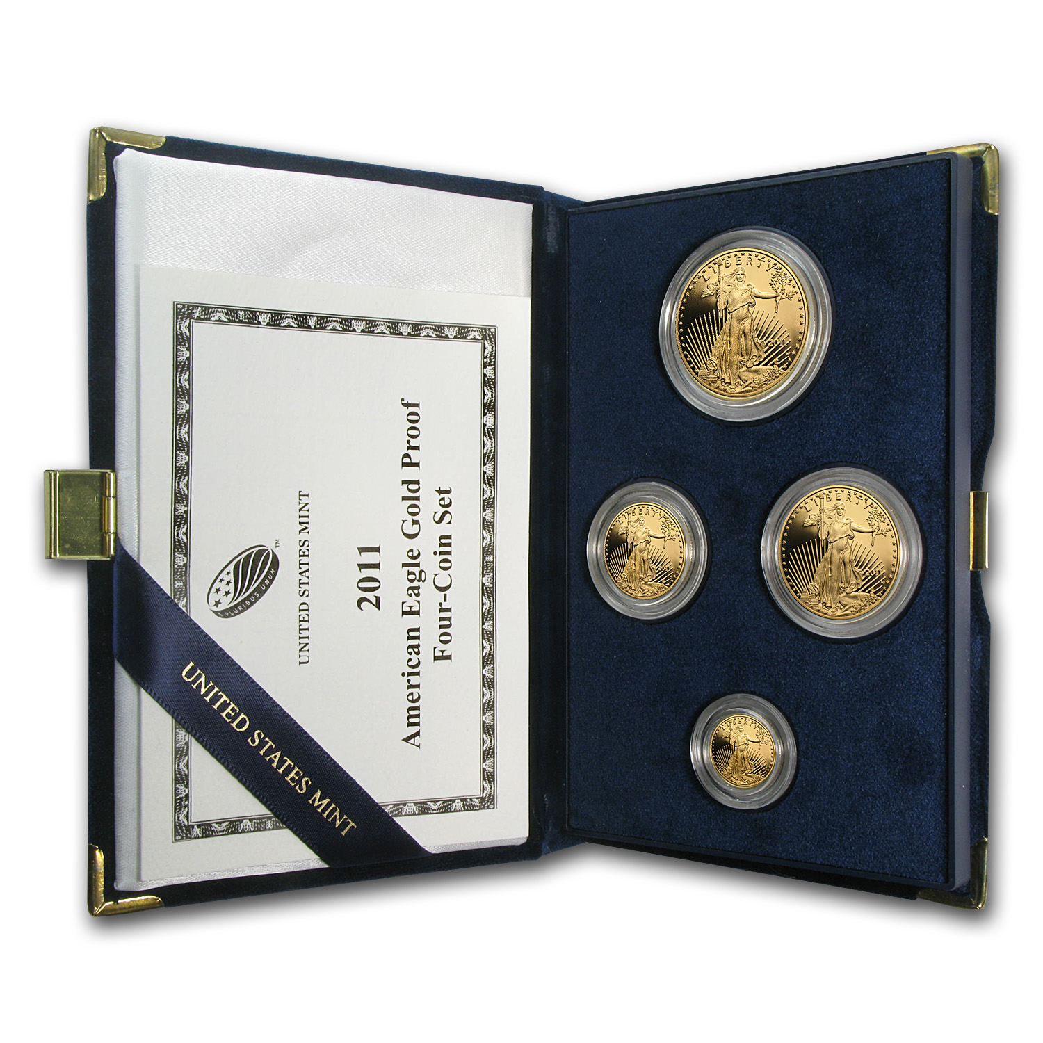 Buy 2011 W 4 Coin Proof American Gold Eagle Set w Box COA APMEX