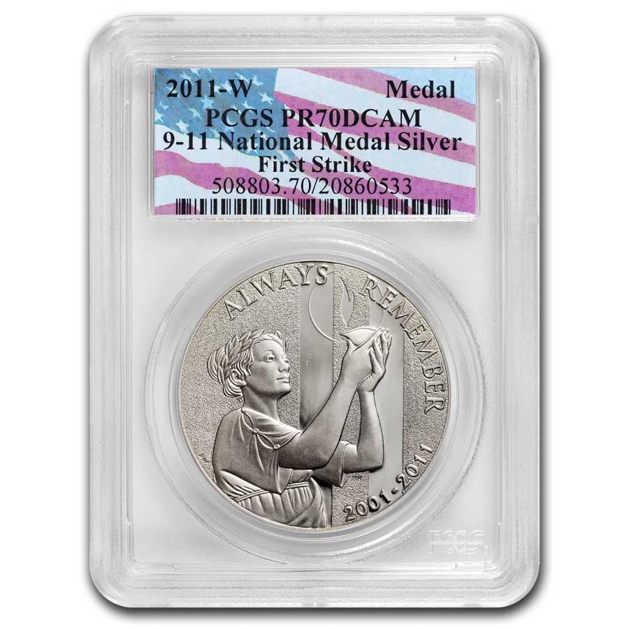 2011-W 9/11 National Medal PR-70 PCGS (FS)