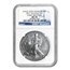 2011-W Burnished Silver Eagle MS-70 NGC (ER, 25th Ann, Blue Lbl)