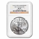 2011-W Burnished Silver Eagle MS-70 NGC