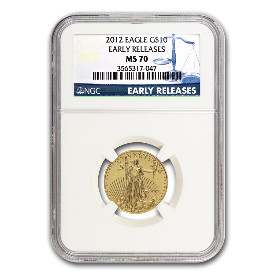 Buy 2012 1/4 oz American Gold Eagle MS-70 NGC (Early Releases) | APMEX