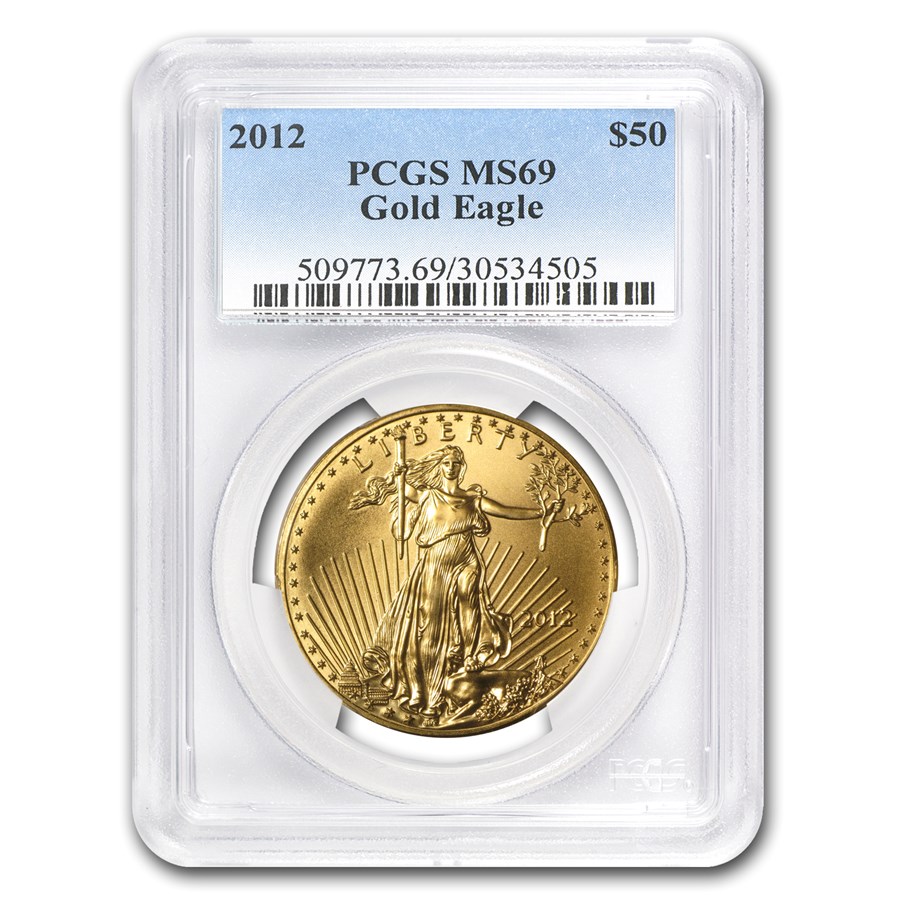 2012 1 oz American Gold Eagle MS-69 PCGS