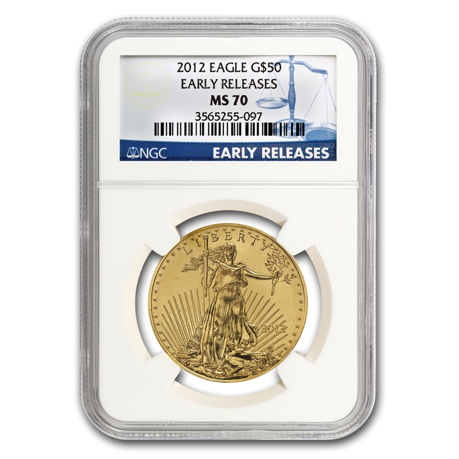 Buy 2012 1 oz American Gold Eagle MS-70 NGC (Early Releases) | APMEX