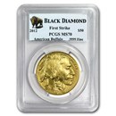 2012 1 oz Gold Buffalo MS-70 PCGS (FS, Black Diamond)