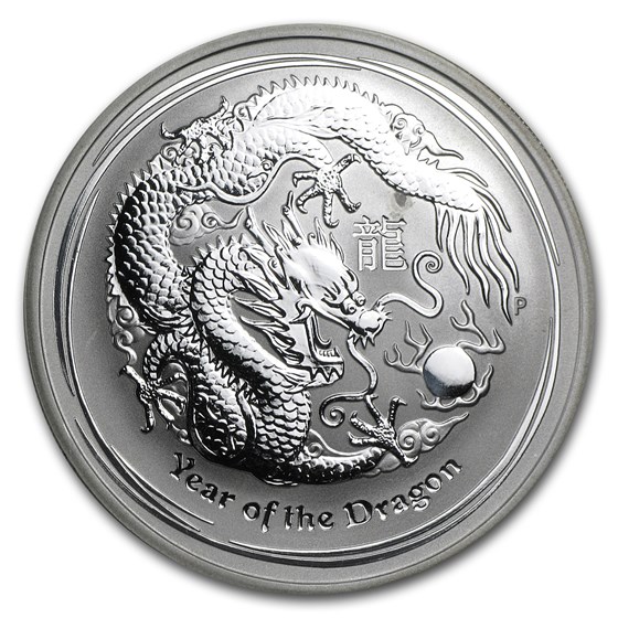 Buy 2012 1 Oz Silver Lunar Year Of The Dragon (abrasions) 