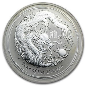 Buy 2012 1 Oz Silver Lunar Year Of The Dragon Coin (spots) 