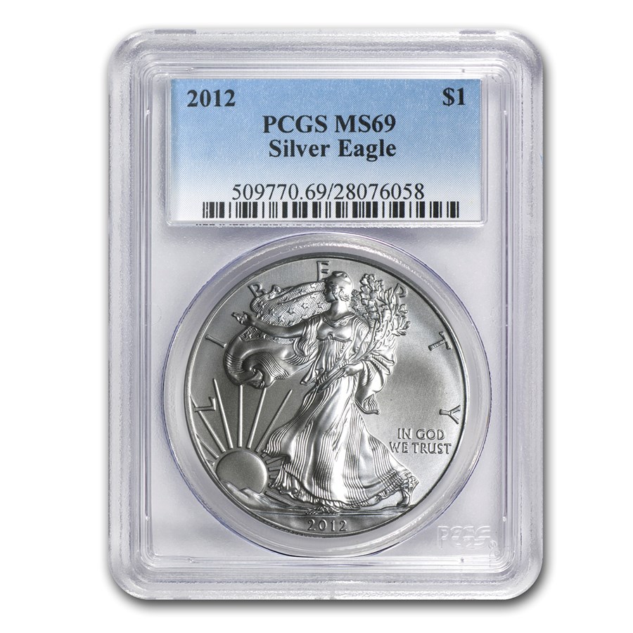 2012 American Silver Eagle MS-69 PCGS