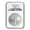 2012 American Silver Eagle MS-70 NGC (ER/FR)