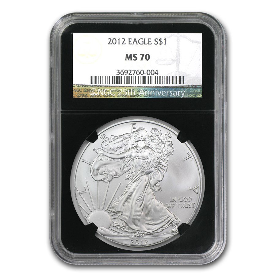 Buy 2012 American Silver Eagle MS-70 NGC (Retro Black Insert) | APMEX