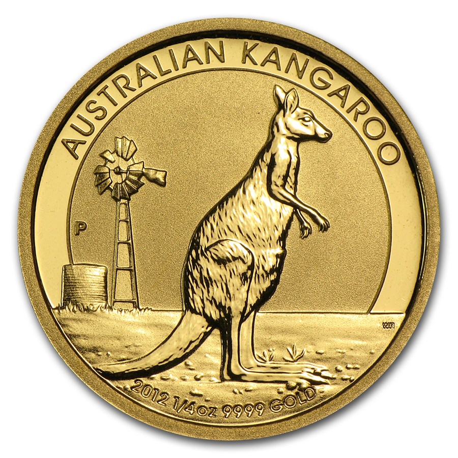 2012 Australia 1/4 oz Gold Kangaroo BU