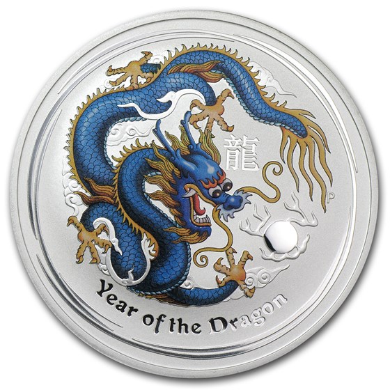 Buy 2012 Australia 1 oz Silver Blue Dragon BU (ANDA, Sydney) | APMEX