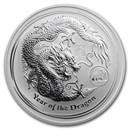 2012 Australia 1 oz Silver Year of the Dragon BU (Lion Privy)