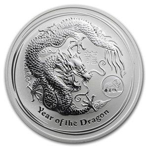 Buy 2012 Australia 1 oz Silver Year of the Dragon BU (Lion Privy) | APMEX