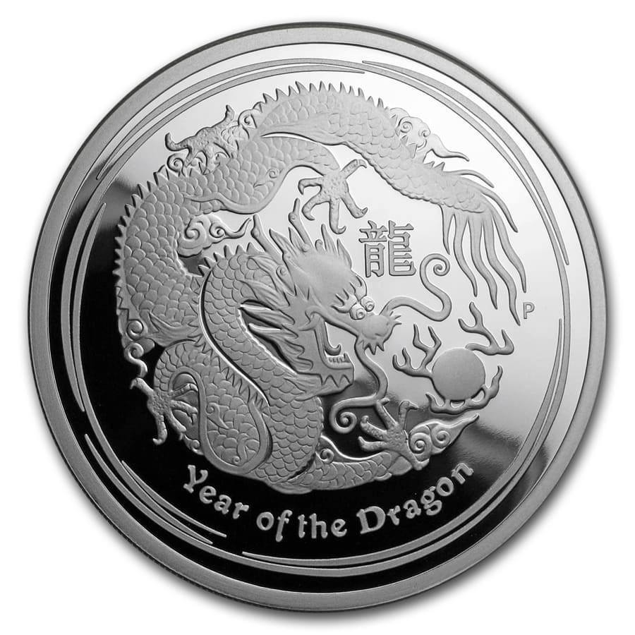 Buy 2012 Australia 2 oz Silver Year of the Dragon Proof | APMEX