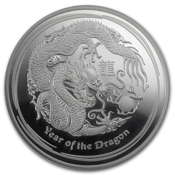 Buy 2012 Australia 5 oz Silver Year of the Dragon PF-69 NGC | APMEX