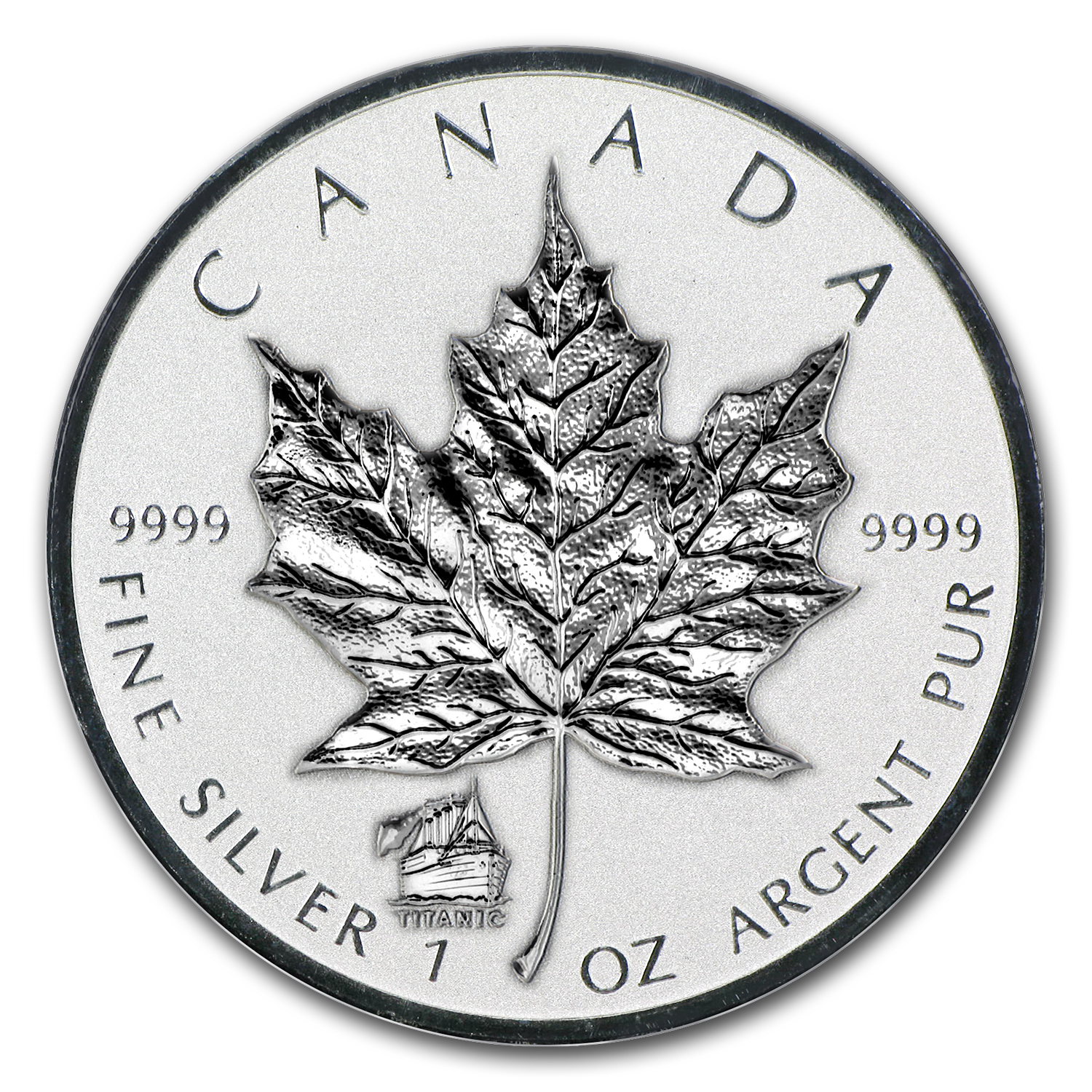 Buy 2012 Canada 1 oz Silver Maple Leaf Titanic Privy | APMEX