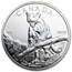 2012 Canada 1 oz Silver Wildlife Cougar (Abrasions, Spotted)