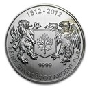 2012 Canada 3/4 oz Silver War of 1812 BU (Abrasions)