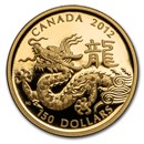 2012 Canada Gold $150 Year of the Dragon Proof