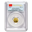 2012 China 1/10 oz Gold Panda MS-70 PCGS (FirstStrike®)