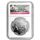 2012 China 1 oz Silver Panda Philadelphia Coin Show PF-69 NGC