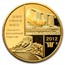 2012 China 5 oz Gold Panda Singapore Coin Fair (Abrasion)