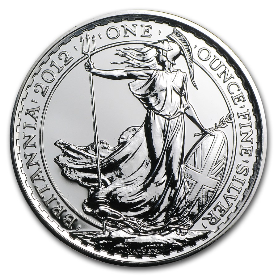 2012 Great Britain 1 oz Silver Britannia BU