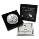 2012-P 5 oz Silver ATB Acadia (w/Box & COA)