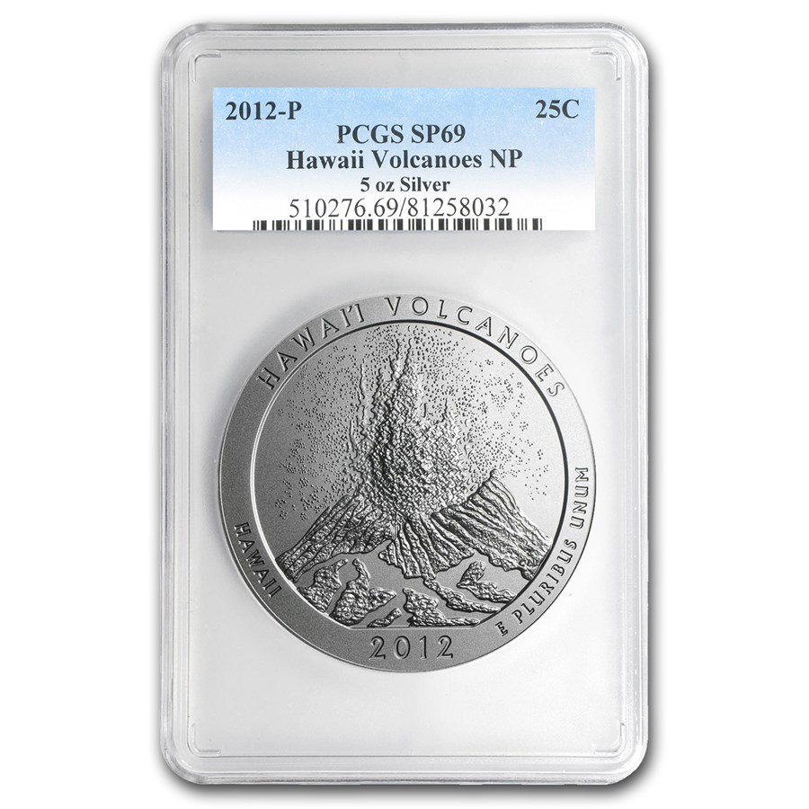 2012-P 5 oz Silver ATB Hawaii SP-69 PCGS