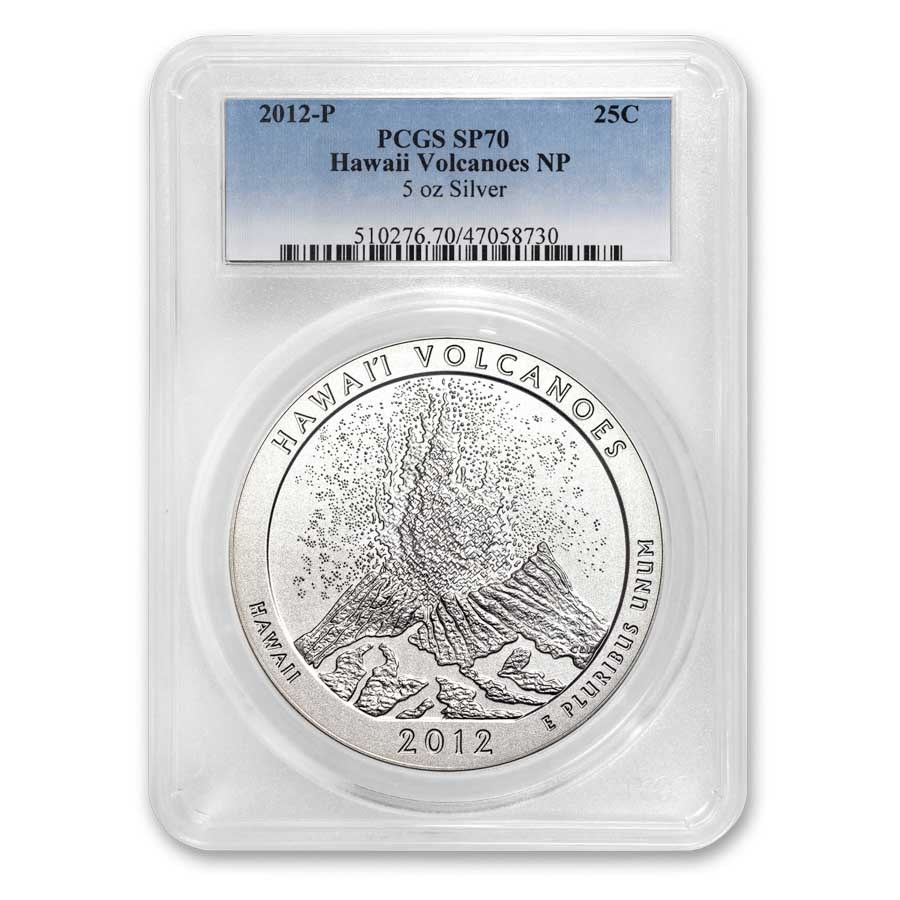 2012-P 5 oz Silver ATB Hawaii SP-70 PCGS