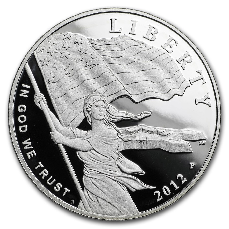 2012-P Star Spangled Banner $1 Silver Commem Proof (Capsule Only)