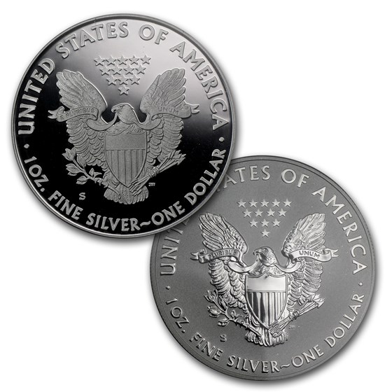 Buy 2012-S 2-Coin Proof Silver Eagle Set PR-69 PCGS (FS, 75th Anniv ...