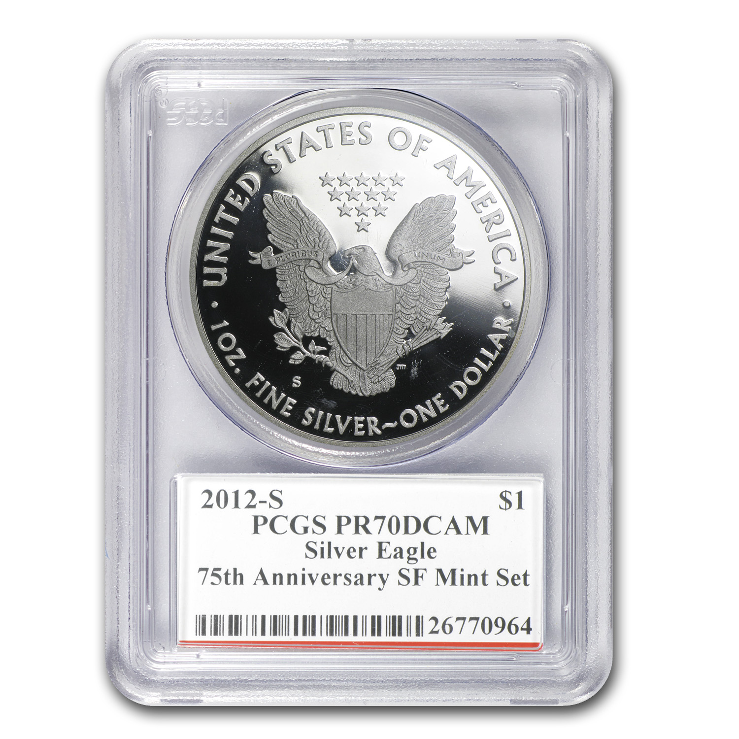 アンティークコイン 銀貨 2015-P Silver Eagle $1 PCGS MS70 Signed by