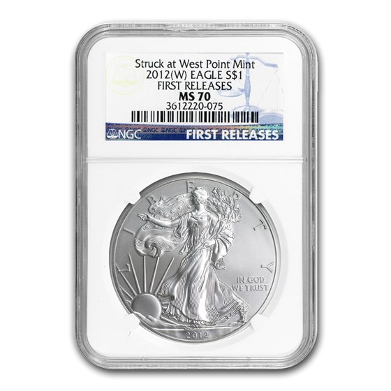 Buy 2012 (W) American Silver Eagle MS-70 NGC (ER/FR) | APMEX