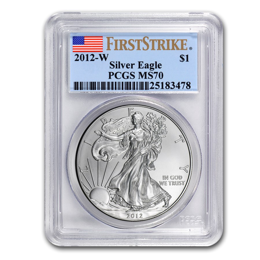 2012-W Burnished American Silver Eagle MS-70 PCGS (FS)