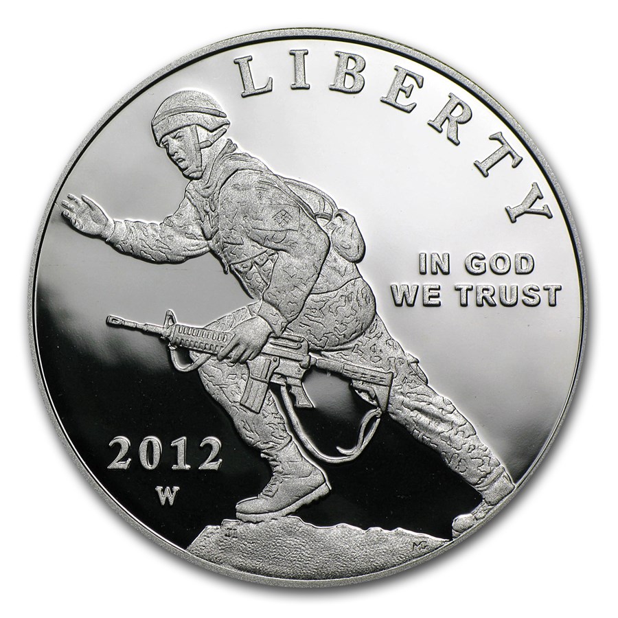 2012-W Infantry Soldier $1 Silver Commem Proof (w/Box & COA)