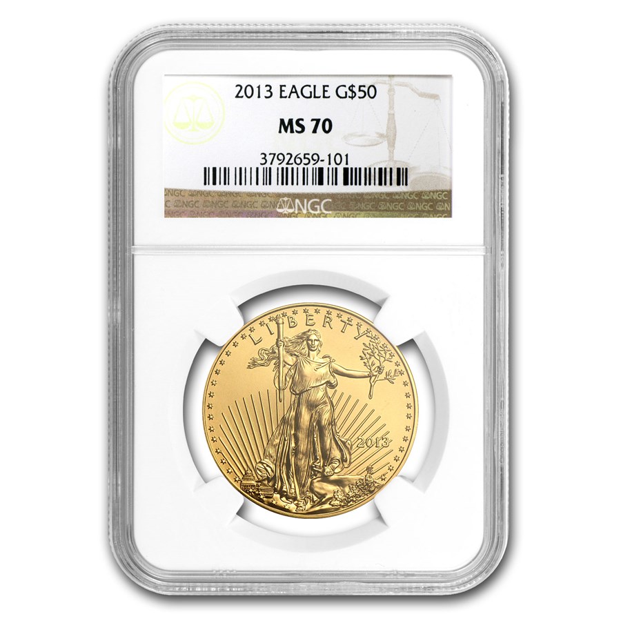 2013 1 oz Gold American Eagle MS-70 NGC | 1 oz Gold Eagles (NGC ...