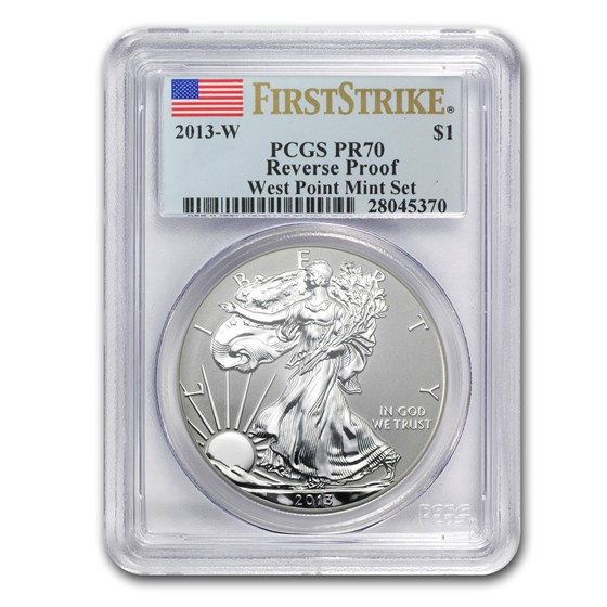 Buy 2013 2-Coin Silver Eagle Set MS/PR-70 PCGS (FS, West Point) | APMEX