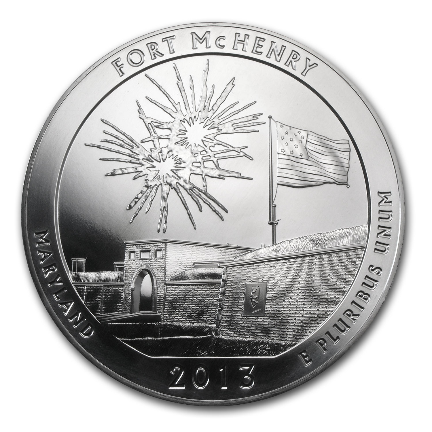 Buy 2013 5 oz Silver ATB Fort McHenry National Park, MD | APMEX