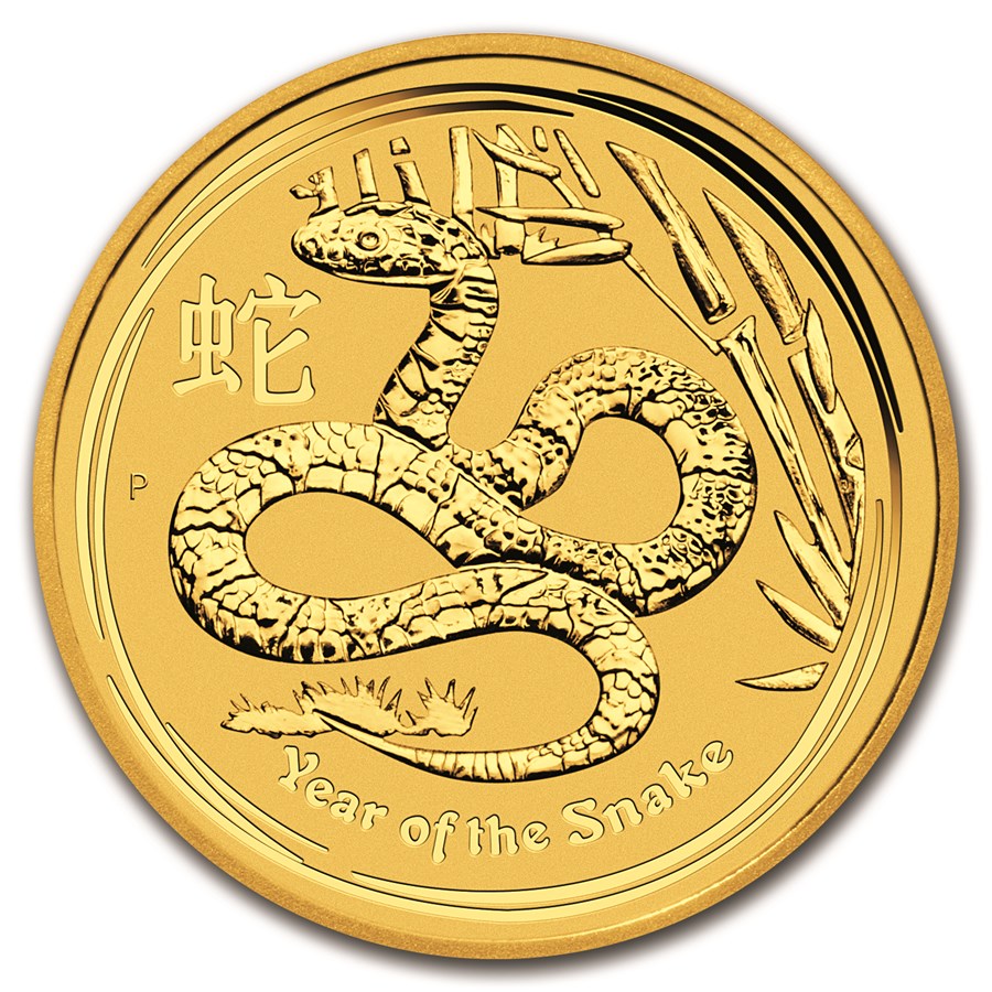 Buy 2013 Australia 1/10 oz Gold Lunar Snake BU (Series II) | APMEX