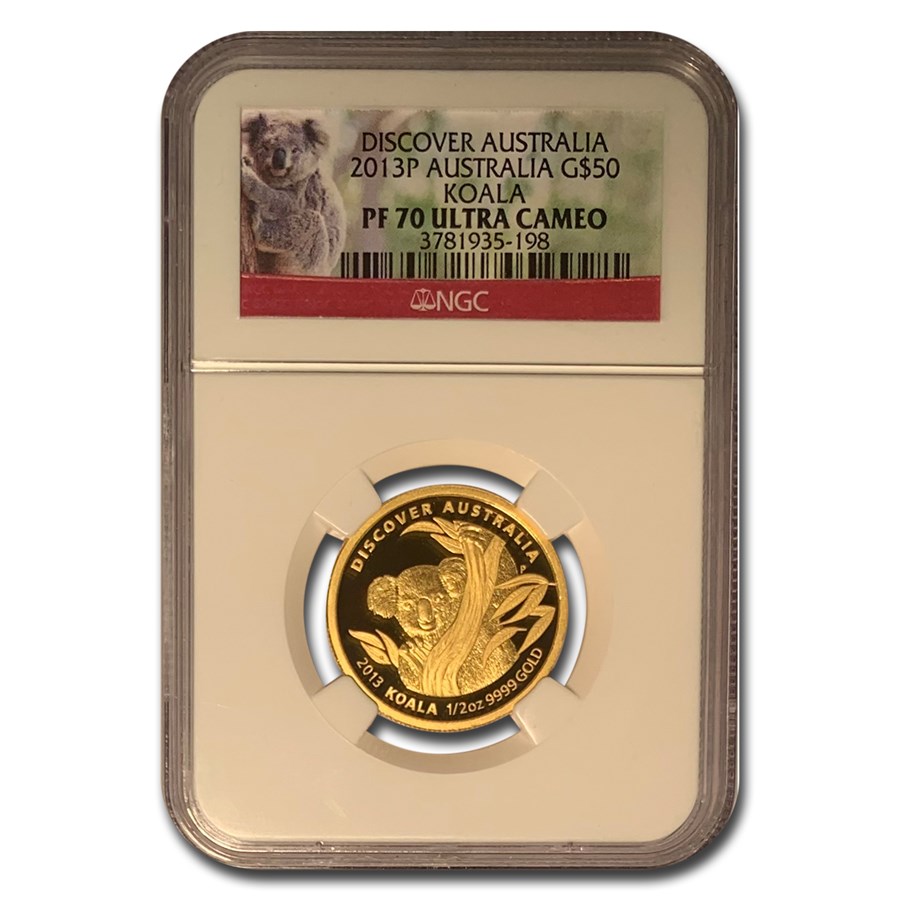 2013 Australia 1/2 oz Gold Koala PF-70 NGC