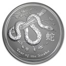 2013 Australia 1 kilo Silver Year of the Snake BU