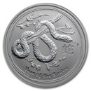 2013 Australia 2 oz Silver Year of the Snake BU