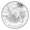 2013 Canada 1 oz Silver $20 The Beaver