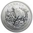 2013 Canada 1 oz Silver Wood Bison Wildlife Series (Impaired)