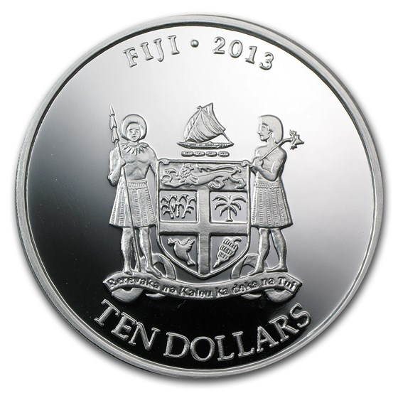 Buy 2013 Fiji 5 oz Silver $10 Taku BU | APMEX