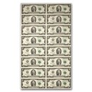 2013 (K-Dallas) $2 FRN CU (Fr#1940-K) 16 Note Uncut sheet