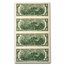 2013 (K-Dallas) $2 FRN CU (Fr#1940-K) 4 Note Uncut sheet