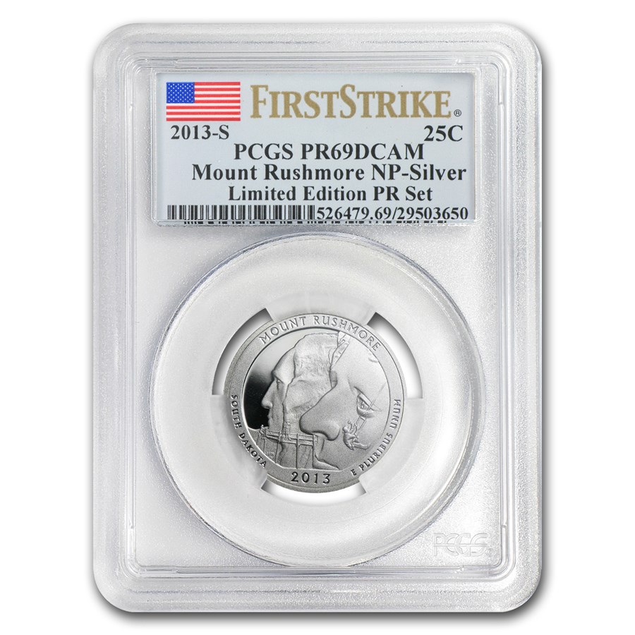 Buy 2013 Limited Edition Silver Mt. Rushmore Quarter PR-69 PCGS (FS ...