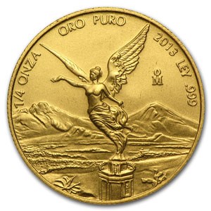 2013 Mexico 1/4 oz Gold Libertad BU